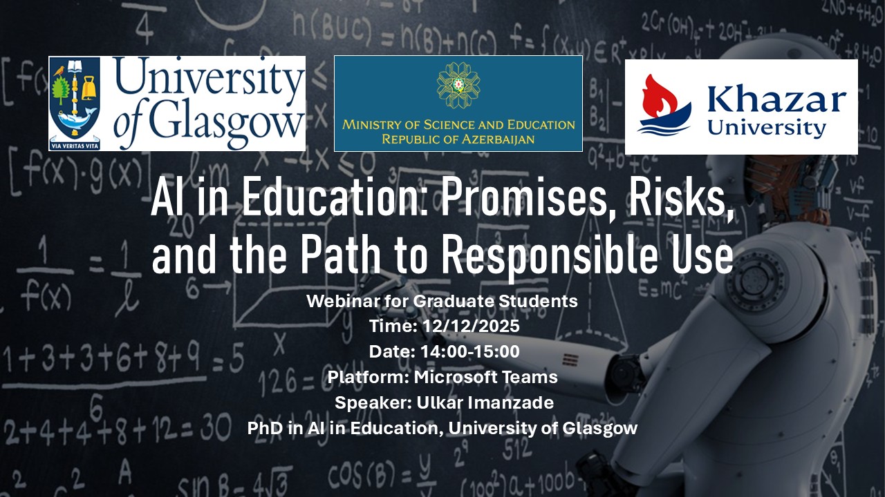 A seminar will be held by a doctoral student studying at the University of Glasgow under the State Program